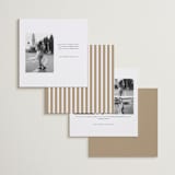 "Retro Type" - Save the Dates in Ivory by Stephanie Heinrich Godbout - Back of Card Options