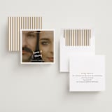 "Retro Type" - Save the Dates in Ivory by Stephanie Heinrich Godbout - Assembled