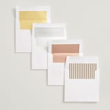"Retro Type" - Save the Dates in Ivory by Stephanie Heinrich Godbout - Envelope Liner Options