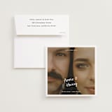 "Retro Type" - Save the Dates in Ivory by Stephanie Heinrich Godbout - Save the Date with Envelope