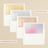 "Wheat Field" - Save the Dates in Magenta by Anna Elder - Envelope Liner Options