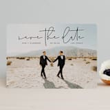 "Simple Modern" - Save the Dates in Onyx by Erin Deegan - Front