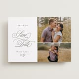 "Classic Script" - Save the Dates in Stone by Brianne Larsen - Front