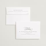 "Classic Script" - Save the Dates in Stone by Brianne Larsen - FREE Recipient Addressing