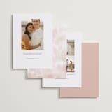 "Painterly Glow" - Save the Dates in Blush by Creo Study - Back of Card Options