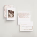 "Painterly Glow" - Save the Dates in Blush by Creo Study - Assembled