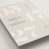"Ruled" - Save the Dates in Almond by Heather Cairl - Detail