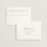"Ruled" - Save the Dates in Almond by Heather Cairl - FREE Recipient Addressing