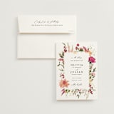 "Lush" - Save the Dates in Magenta by Susan Moyal - Save the Date with Envelope