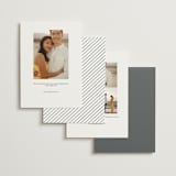 "Scripted Names" - Save the Dates in Pearl by Hooray Creative - Back of Card Options