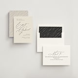 "Scripted Names" - Save the Dates in Ecru by Hooray Creative - Assembled