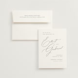 "Scripted Names" - Save the Dates in Pearl by Hooray Creative - Save the Date with Envelope