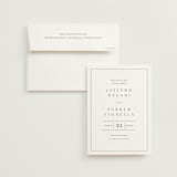 "Warm affection" - Save the Dates in Cotton by Stacey Meacham - Save the Date with Envelope