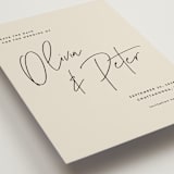 "Signed" - Save the Dates in Champagne by JoAnn Jinks - Detail