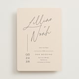 "Modern Aligned" - Save the Dates in Creampuff by Carolyn MacLaren - Front