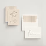 "Modern Aligned" - Save the Dates in Creampuff by Carolyn MacLaren - Assembled