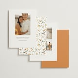 "Fleur" - Save the Dates in Citrine by Everett Paper Goods - Back of Card Options