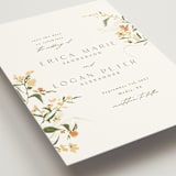 "Fleur" - Save the Dates in Citrine by Everett Paper Goods - Detail