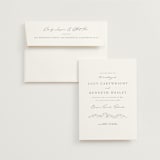 "Mountainview" - Save the Dates in Pewter by Sarah Brown - Save the Date with Envelope