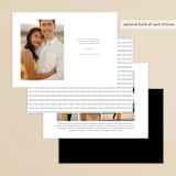 "Sweetest Day" - Save the Dates in Coal by Sandra Picco Design - Back of Card Options