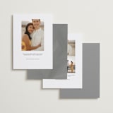 "Because of you" - Save the Dates in Marshmallow by Lea Delaveris - Back of Card Options