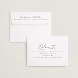 "Because of you" - Save the Dates in Marshmallow by Lea Delaveris - FREE Recipient Addressing