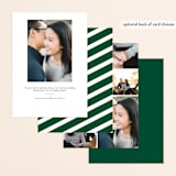 "Modern Expression" - Save the Dates in Spruce by Keen Peachy - Back of Card Options