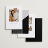 "True Minimalist" - Save the Dates in Moon by Heather Cairl - Back of Card Options