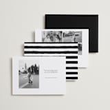 "Modern Simplicity" - Save the Dates in Monochrome by Hudson meet Rose - Back of Card Options