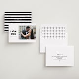 "Modern Simplicity" - Save the Dates in Monochrome by Hudson meet Rose - Assembled
