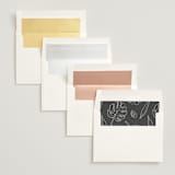 "Crescendo" - Save the Dates in Snow by Griffinbell Paper Co. - Envelope Liner Options