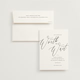 "Crescendo" - Save the Dates in Snow by Griffinbell Paper Co. - Save the Date with Envelope
