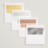 "Moments" - Save the Dates in Pearl by Paula Pecevich - Envelope Liner Options