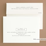 "Square Stamp" - Save the Dates in Cloud by Kelly Williams - FREE Recipient Addressing