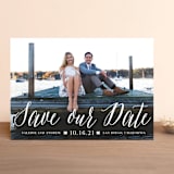 "Modern Script" - Save the Dates in Cloud by Lehan Veenker - Front