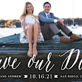 "Modern Script" - Save the Dates in Cloud by Lehan Veenker - Detail