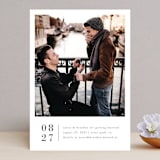 "Stacked Banner" - Save the Dates in Cotton by Amy Kross - Front