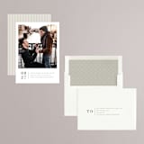 "Stacked Banner" - Save the Dates in Cotton by Amy Kross - Assembled