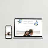 "Irises" - Save the Dates in Lake by Everett Paper Goods - FREE Wedding Website