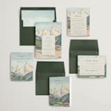 "The Valley" - Save the Dates in Summer by Petra Kern - Matching Invitation Suite