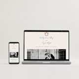 "Swan Crest" - Save the Dates in Royal by Cass Loh - FREE Wedding Website