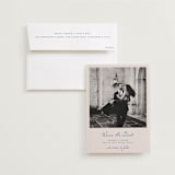 "Swan Crest" - Save the Dates in Royal by Cass Loh - Save the Date with Envelope