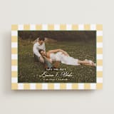"Curved Frame" - Save the Dates in Citrine by Emily Betts - Front