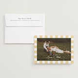 "Curved Frame" - Save the Dates in Citrine by Emily Betts - Save the Date with Envelope