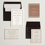 "Amari" - Save the Dates in Ivory by Oma N. Ramkhelawan - Matching Invitation Suite