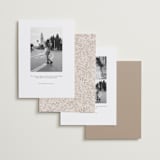 "Vintage Romance" - Save the Dates in Ivory by Paper Raven Co. - Back of Card Options