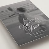 "Vintage Romance" - Save the Dates in Ivory by Paper Raven Co. - Detail