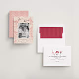 "Velvet Cherry" - Save the Dates in Blush by Sarah Rosenthal - Assembled