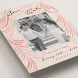 "Velvet Cherry" - Save the Dates in Blush by Sarah Rosenthal - Detail