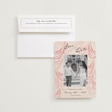"Velvet Cherry" - Save the Dates in Blush by Sarah Rosenthal - Save the Date with Envelope